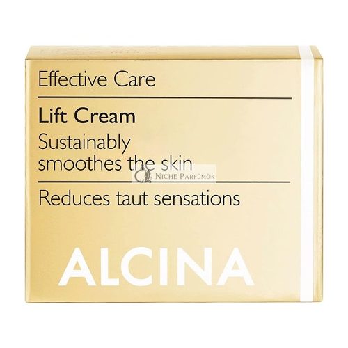 Alcina E Lifting Cream Face Care Cream with Hyaluronic Acid for Smooth Skin - 2 Pack of 50ml (100ml total)