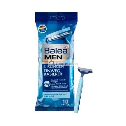 Balea Men Disposable Shaver With 2 Blades - 10 Pieces