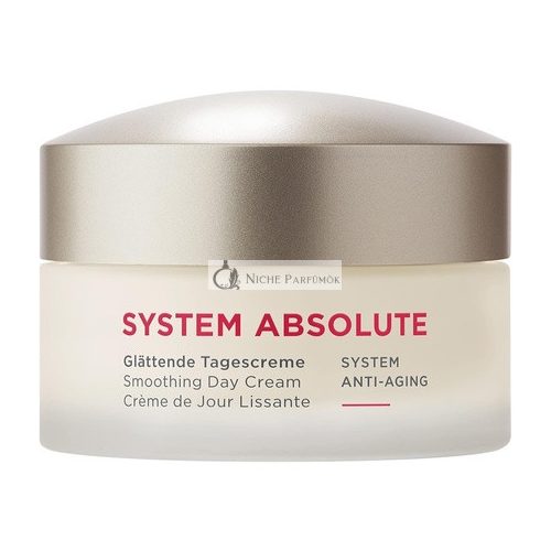 Annemarie Borlind System Absolute Smoothing Day Cream 50ml - Activates Collagen and Elastin Production - Ideal Makeup Base with Creamy Rich Texture