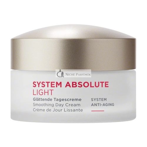 Annemarie Borlind System Absolute Smoothing Day Cream Light 50ml - Activates Collagen and Elastin Production - Ideal Makeup Base with Creamy-Light Texture