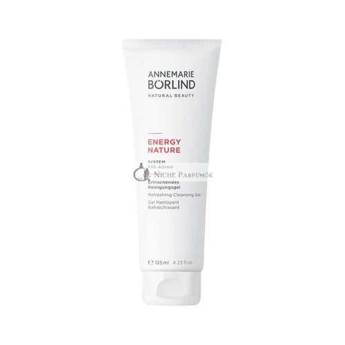 Annemarie Borlind EnergyNature Refreshing Cleansing Gel 125ml for Normal to Dry Skin - Gentle Cleansing for Face, Neck & Decollete - Removes Make-Up - Vegan