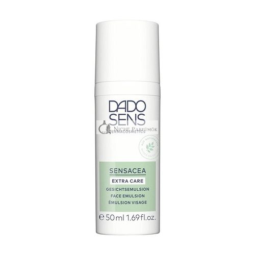 DADO SENS SENSACEA Extra Care Face Emulsion 50ml - Soothes and Moisturizes Hypersensitive Facial Skin with Tendency to Couperose and Early Signs of Rosacea