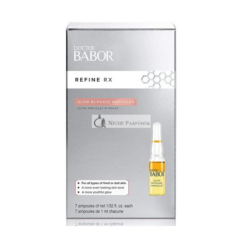 BABOR Refine RX Glow Bi-Phase Ampoule Serum Anti-Aging Collagen Boosting Vitamin C 7 Day Even Complexion