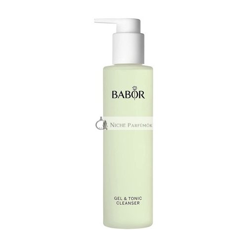 BABOR Gel & Tonic Cleanser for Oily and Impure Skin 2 in 1 Anti-Bacterial Cleansing Gel and Toner Vegan Formula 200ml