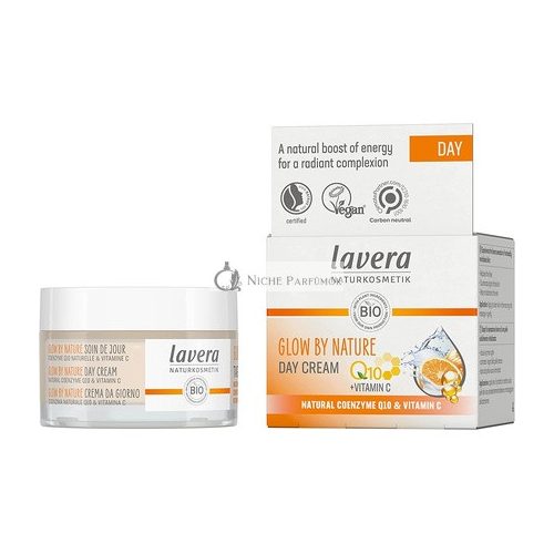 lavera GLOW BY NATURE Day Cream with Q10 and Vitamin C 50ml - PETA Certified