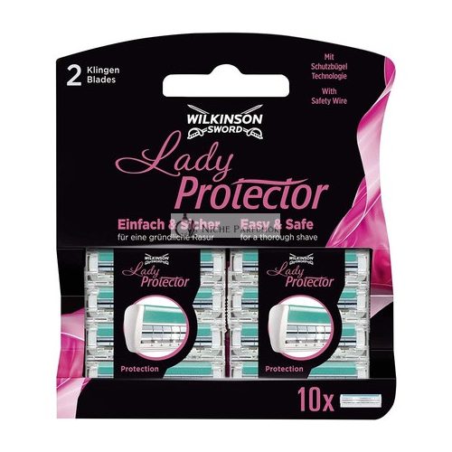 Wilkinson Sword Lady Protector Razor Blades for Women's Razor 10 Count