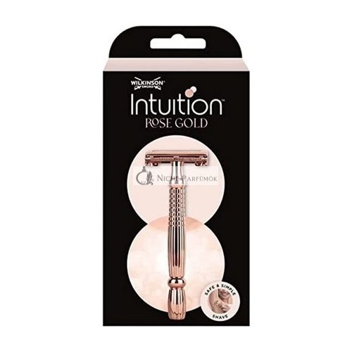 Intuition Rose Gold Safety Razor with 10 Blades