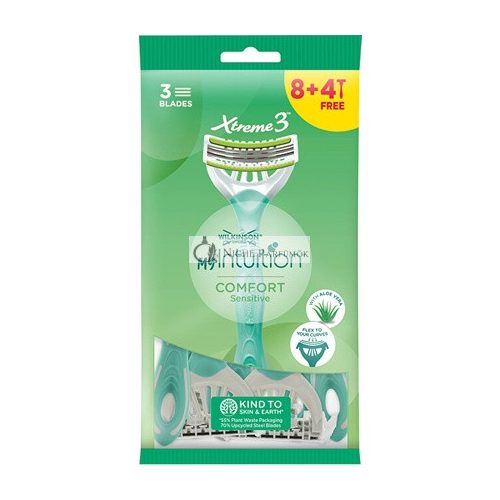 Disposable razor for women My Intuition Comfort Sensitive 8 + 4 pcs