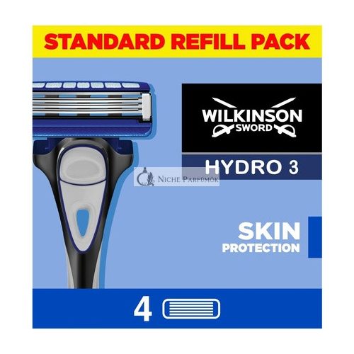 Wilkinson Sword Hydro 3 Skin Protection For Men Regular Razor Blade Refills 4 Count