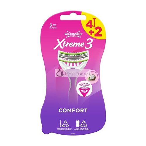 Wilkinson Sword Xtreme 3 Beauty Disposable Razor for Women 6 Count