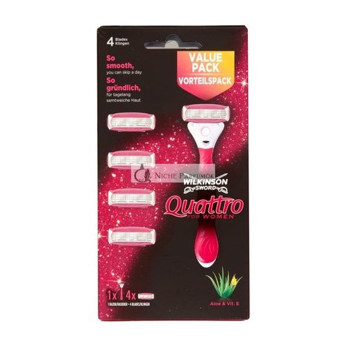 Wilkinson Sword Quattro For Women Plus 4 Blades