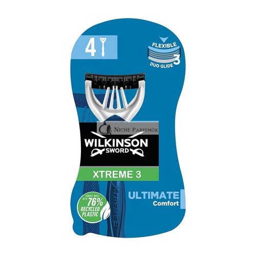 Wilkinson Sword Xtreme 3 For Men Ultimate Comfort with Aloe Vera Disposable Razors 4 Count