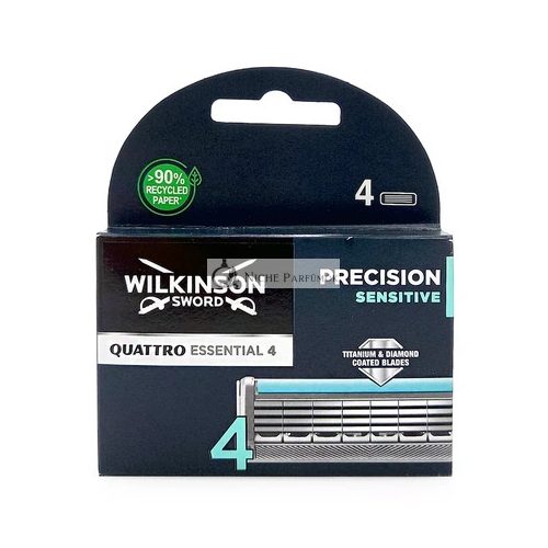 Wilkinson Sword Quattro Titanium Sensitive Essential Razor Blades 4 Precision X 40