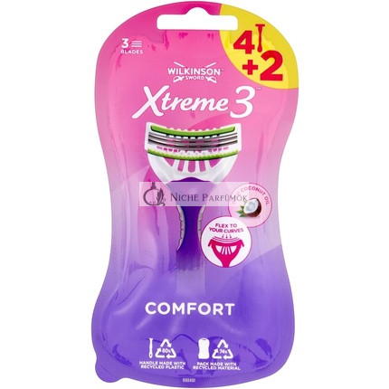 Wilkinson Sword Xtreme 3 Beauty Disposable Razor for Women 6 Count