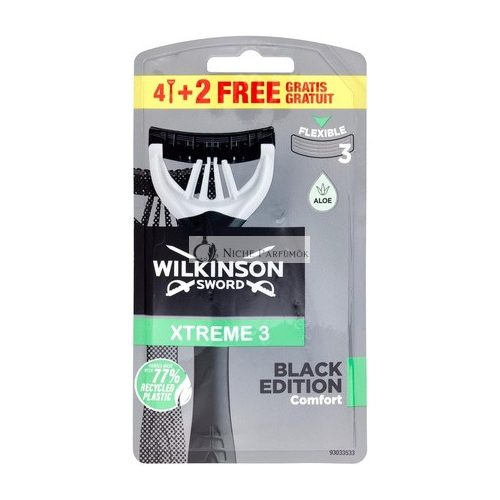 Wilkinson Sword Xtreme 3 Black Edition Comfort Men's 6 Disposable Razors