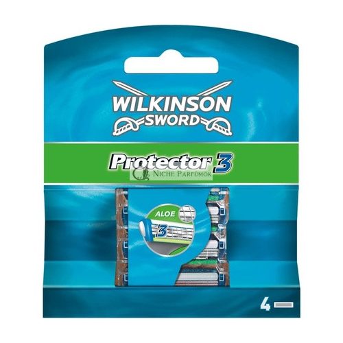 Wilkinson Sword Protector 3 Blades 4 Count - Pack of 4