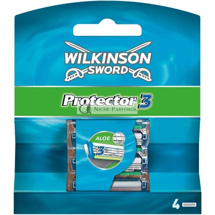 Wilkinson Sword Protector 3 Blades 4 Count - Pack of 4