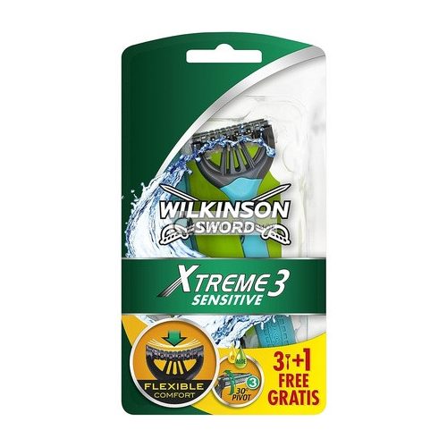 Wilkinson Sword Xtreme 3 Sensitive Disposable Razor 4 Count