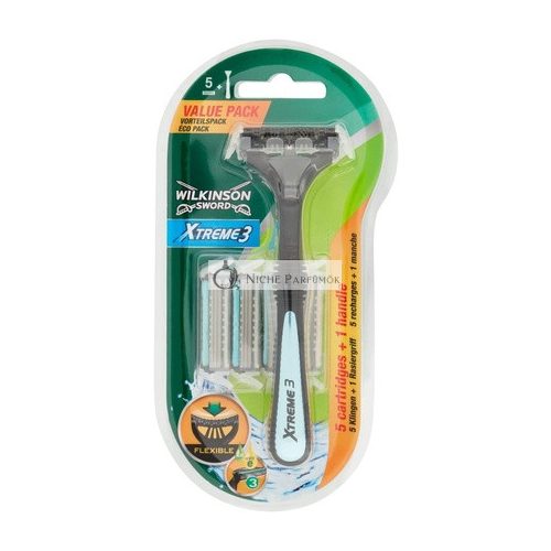 Wilkinson Sword Xtreme3 ​​3-Blade Razor + 5 Razor Inserts