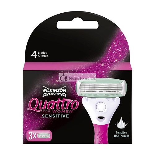 Wilkinson Sword Quattro for Women Sensitive 3 Razor Blades