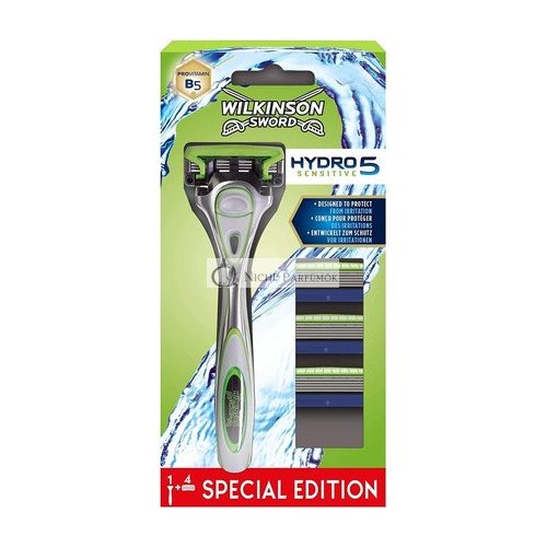 Wilkinson Hydro5 Sensitive razor + 3 replacement blades 110g