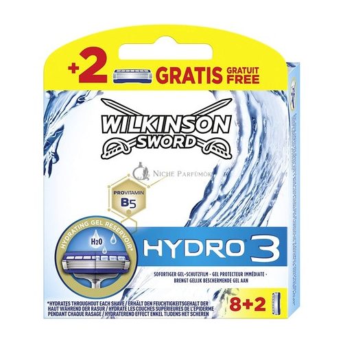 Wilkinson Sword Hydro 3 Men's Razor Blades 10 Blades - Pack of 8 + 2