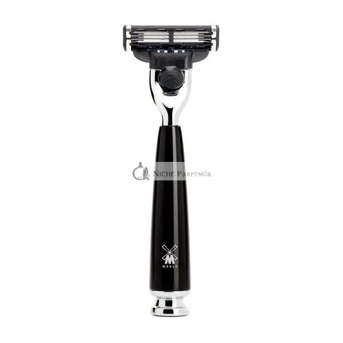 MÜHLE RYTMO Series Wet Razor Compatible with Gillette Mach3 Black Resin