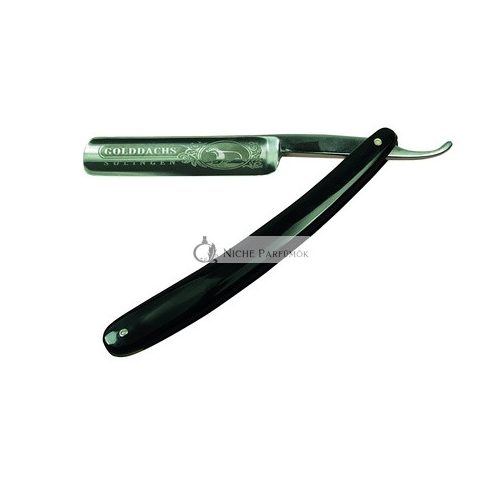 GOLDDACHS Carbon Steel Razor with Plastic Grips and Logo