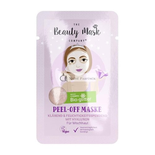 THE Beauty Mask COMPANY Glitter Peel-Off Mask with Hyaluron and Bioglitter Particles 10ml