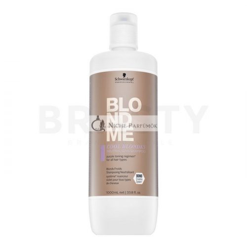 Schwarzkopf Professional BlondMe Cool Blondes Neutralizing Shampoo neutralizáló sampon szőke hajra 1000 ml