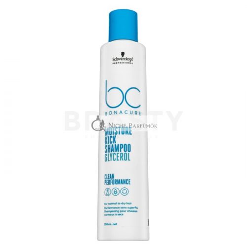 Schwarzkopf Professional BC Bonacure Moisture Kick Shampoo Glycerol tápláló sampon normál és száraz hajra 250 ml