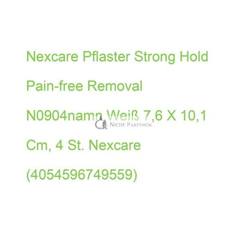 Nexcare Strong Hold Pain-free Removal Bandage White 7.6 x 10.1 cm - Pack of 4