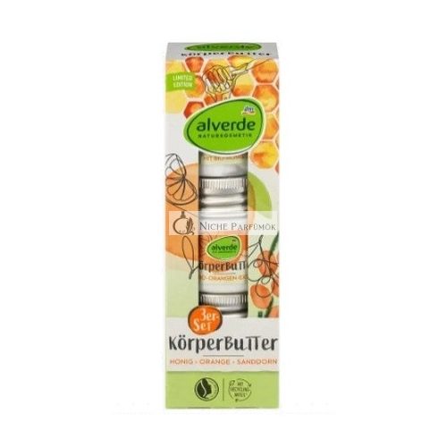 Alverde Energizing Body Butter Travel Set - 3 X 50ml