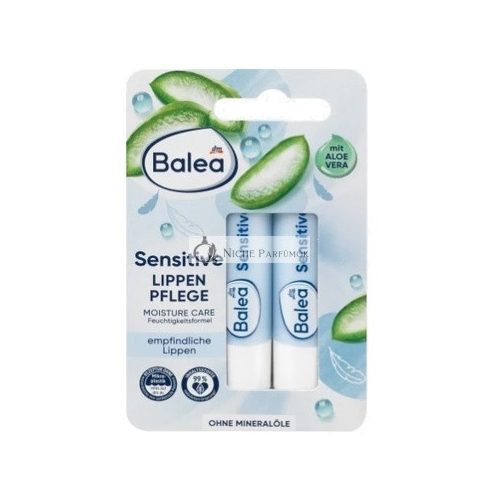 Balea Lip Balm For Sensitive Lips - 2 X 48g