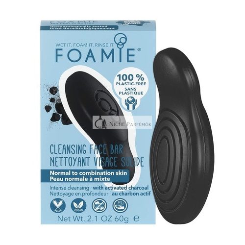 Foamie Cleansing Face Bar Activated Charcoal 60g