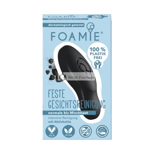 FOAMIE Solid Facial Cleansing Too Coal to Be True 60g