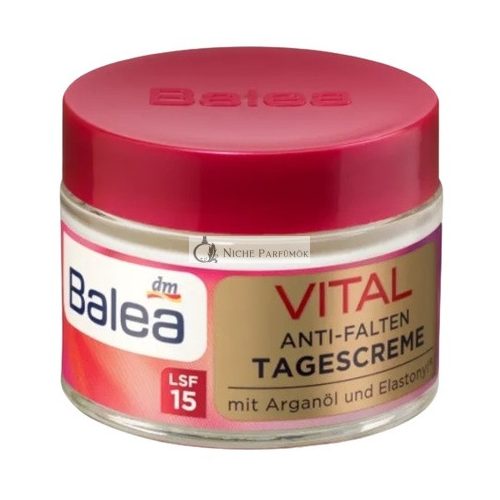 Balea Vital Day Cream Spf 15 50ml - Advanced Anti-Wrinkle Skin Renewal Formula