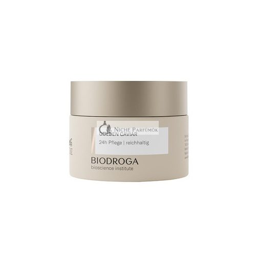 BIODROGA Bioscience Institute GOLDEN CAVIAR 24h Rich Care 50ml - Luxurious Skin Care from the Black Forest for Dry and Demanding Skin - Nourishing, Moisturizing Skin Care