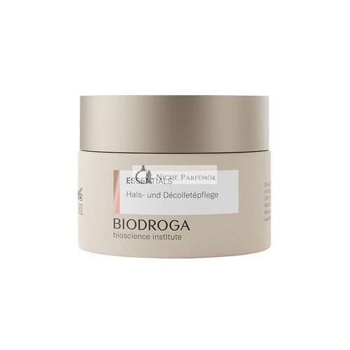 BIODROGA Bioscience Institute Essentials Neck and Decollete Care 50ml - Firming Care Cream with Black Forest Complex, Peptides, and Glow Effect - Paraben-Free, Silicone-Free, Microplastic-Free