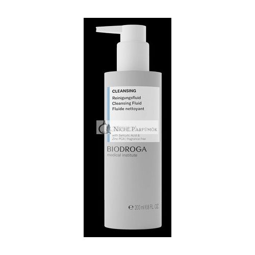 Biodroga Cleansing Fluid 200ml Face Cleanser Pore Cleanser Face Wash Skin Friendly