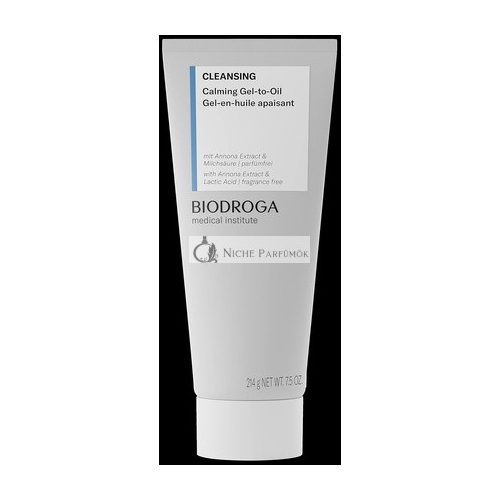 Biodroga Cleansing Face Oil Cleansing Oil 200ml - Gel to Oil Emulsion Cleansing Gel for Sensitive Skin