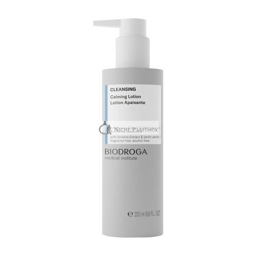 BIODROGA Medical Institute Cleansing Calming Lotion 200ml with Antioxidants - Sensitive, Soothing, pH Neutral, Hypoallergenic, Moisturizing, Paraben-Free, Fragrance-Free