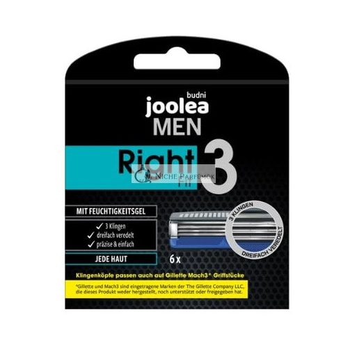 Joolea Men Right Fit 3 Razor Cartridges 6 Pieces - Product from Germany