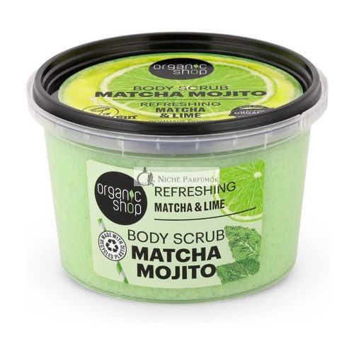 Organic Shop Refreshing Mojito Body Scrub Matcha & Lime 250ml