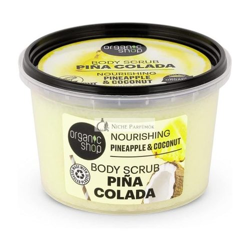 Organic Shop Nourishing Pina Colada Body Scrub Pineapple & Coconut 250ml