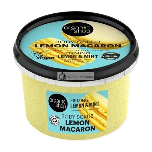 Organic Shop Firming Lemon Macaron Body Scrub 250ml