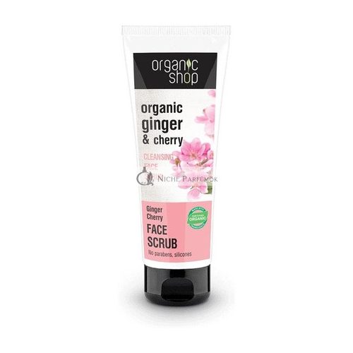 Organic Shop Cleansing Face Scrub Ginger Cherry 75ml