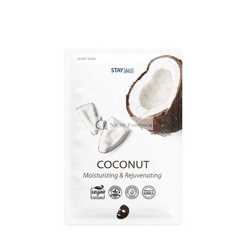 Vegan COCONUT Hydrating Sheet Mask - 1 Piece STAY WELL