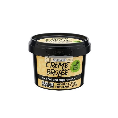 Beauty Jar Crème Brulee Gentle Scrub with Coconut Oil and Sugar Powder 4.23oz 120g