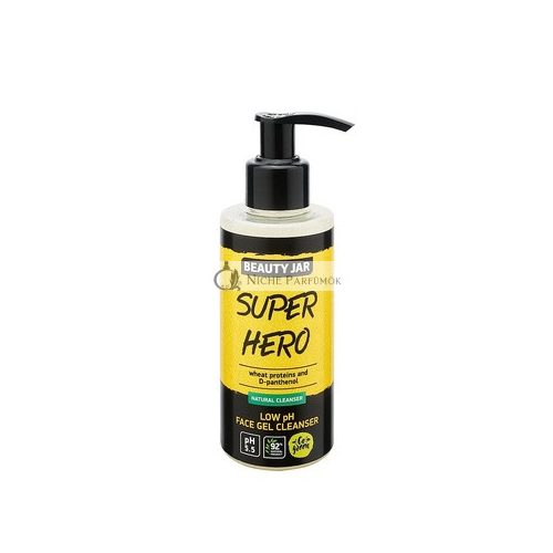 Beauty Jar Superhero Low pH Face Gel Cleanser with Wheat Proteins and D-Panthenol 5.07 Fl Oz 150ml